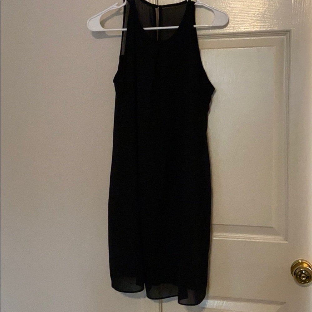 Sheer little black dress